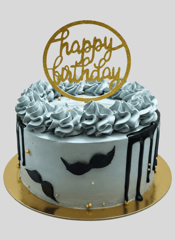 Comely Moustache Cake