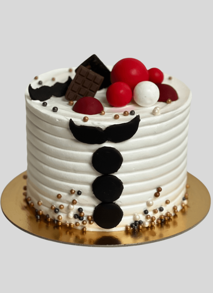 Dazzling Moustache Cake