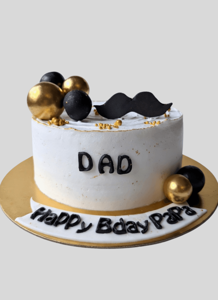 Delicate Moustache Cake