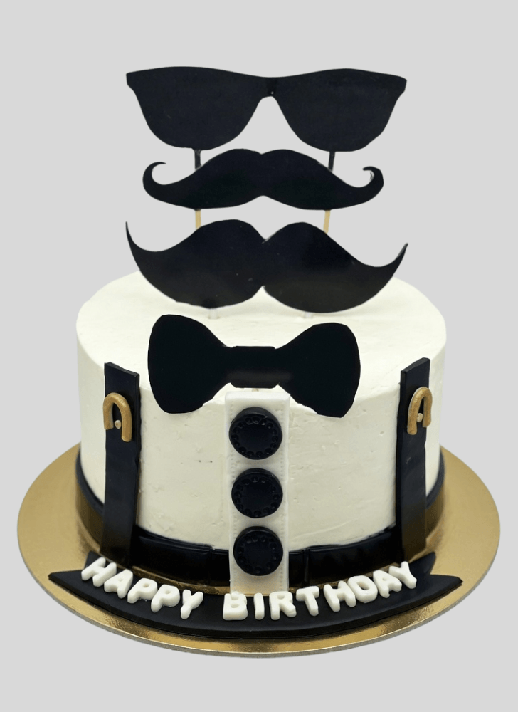 Fair Moustache Cake