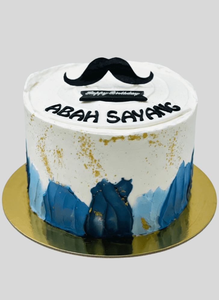 Good Looking Moustache Cake