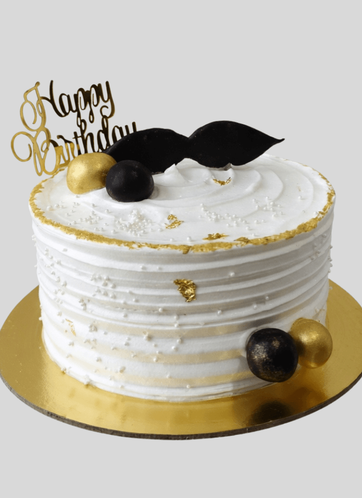Graceful Moustache Cake