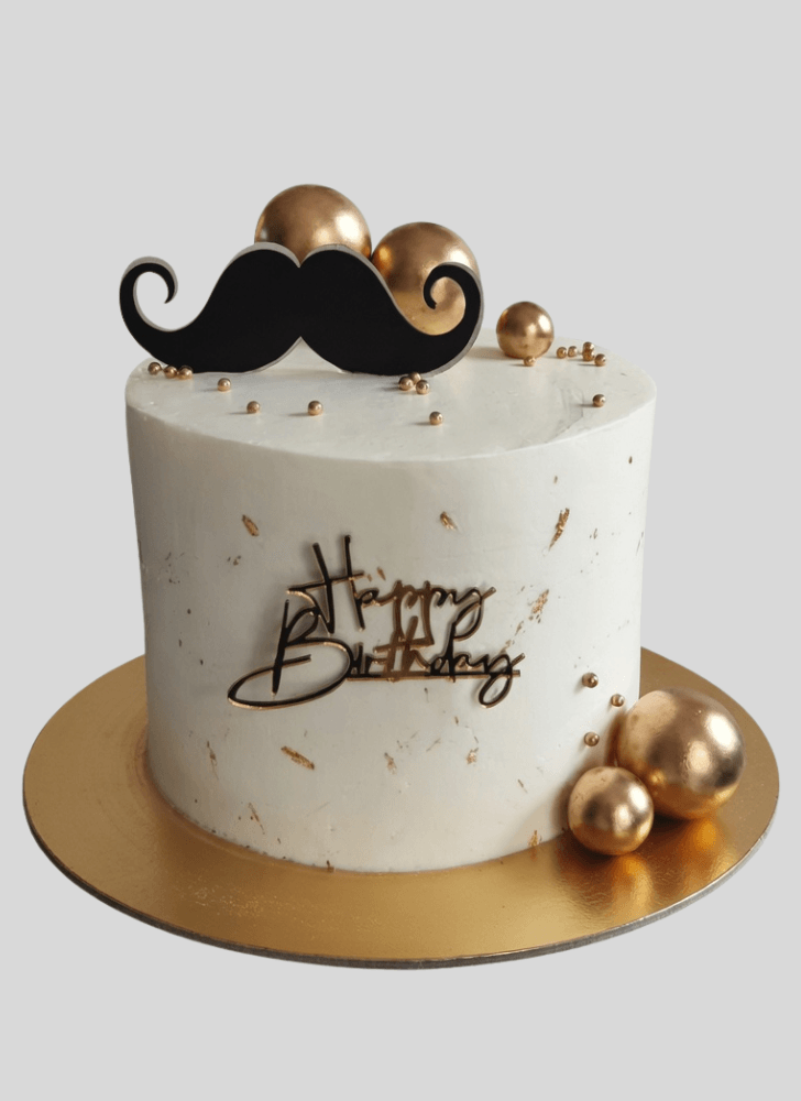 Radiant Moustache Cake