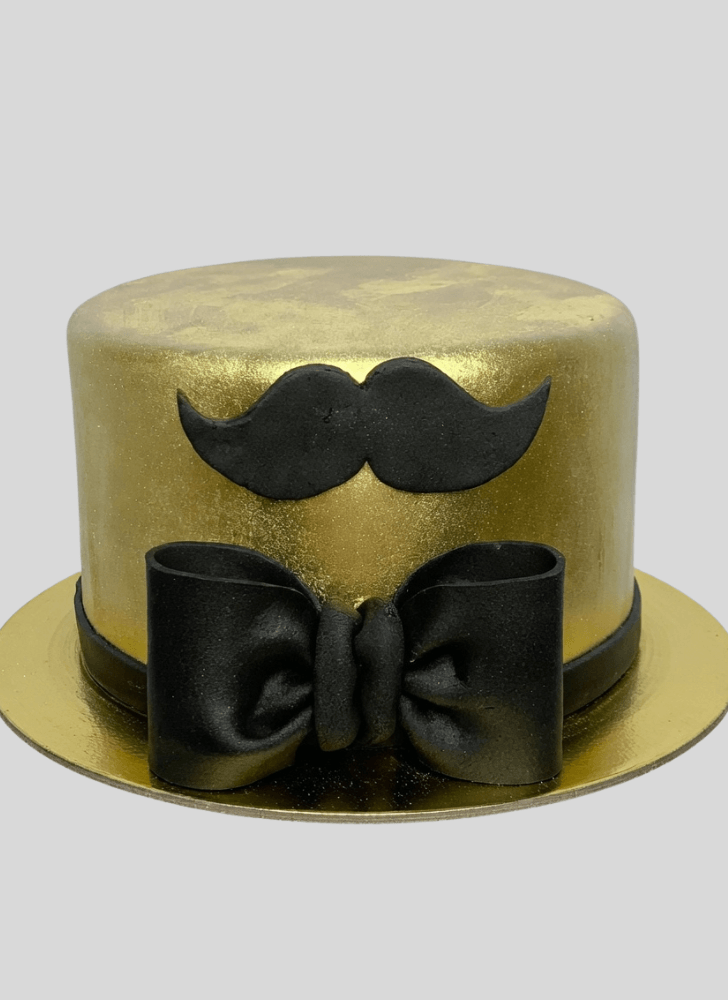 Refined Moustache Cake