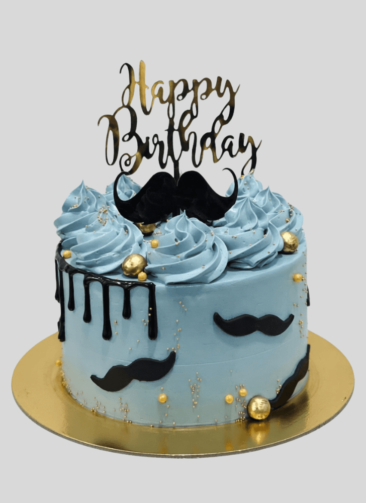 Splendid Moustache Cake