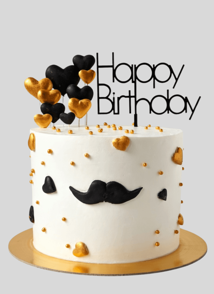 Superb Moustache Cake