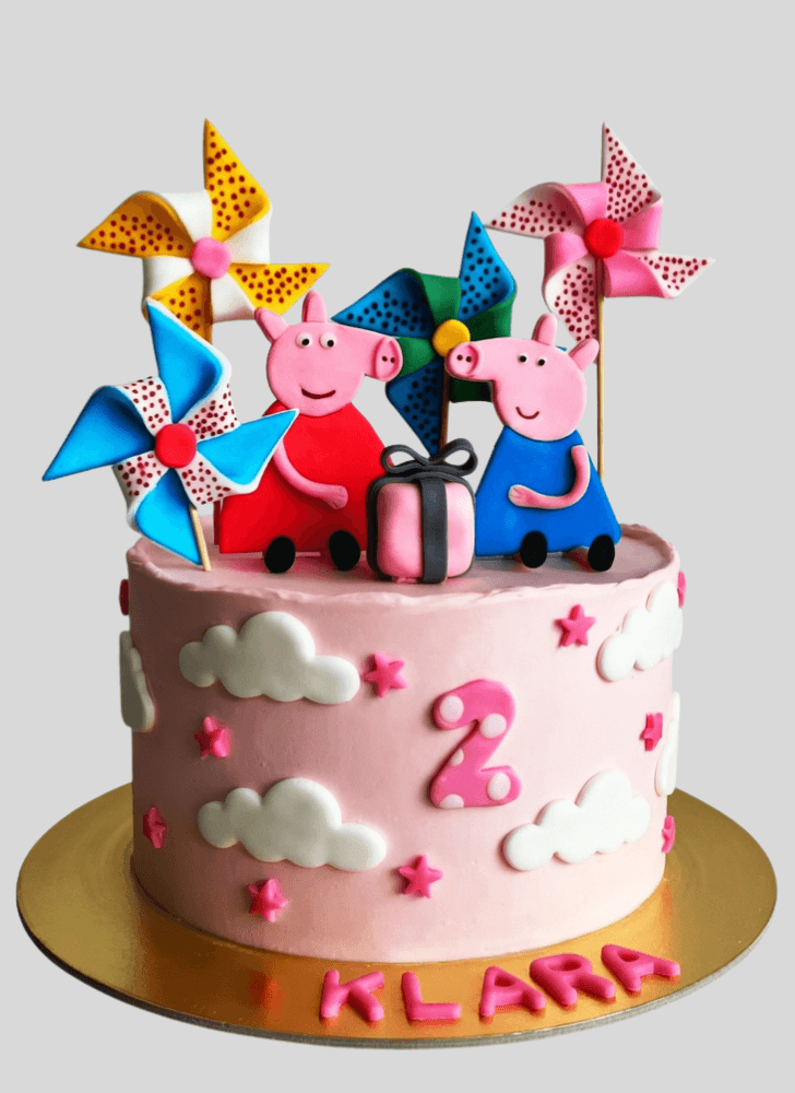Adorable Peppa Pig Cake