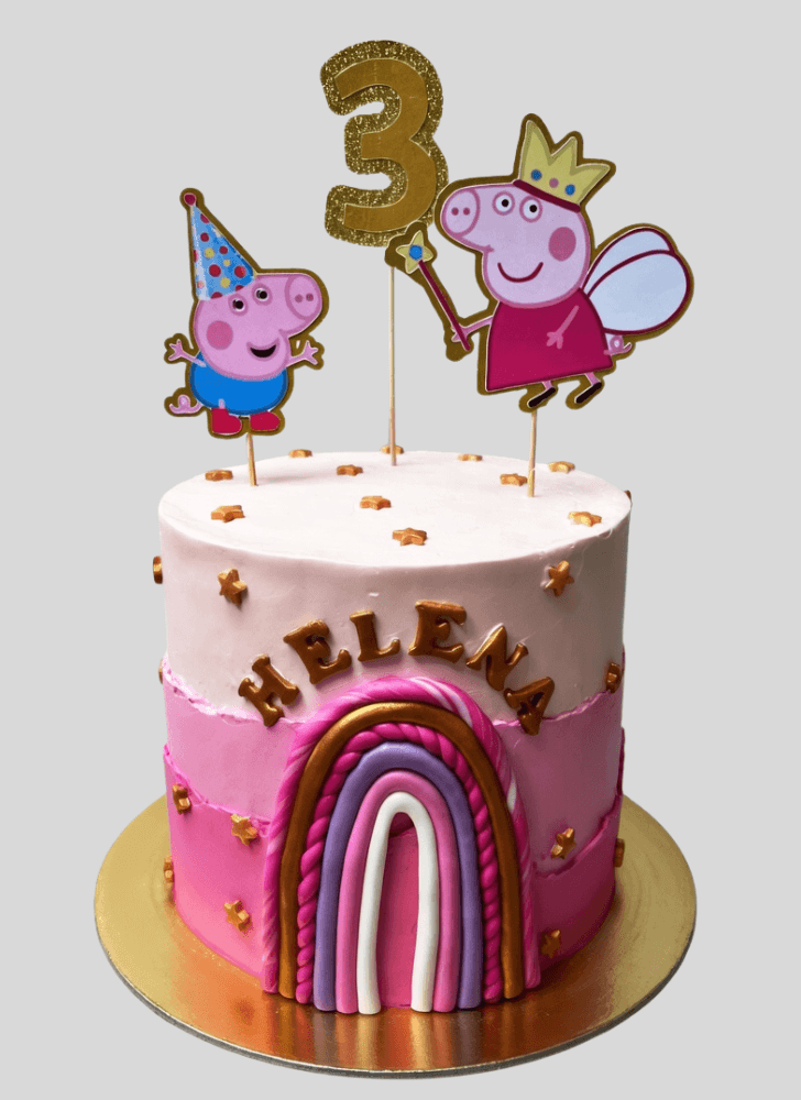 Alluring Peppa Pig Cake