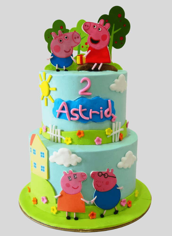 Cute Peppa Pig Cake