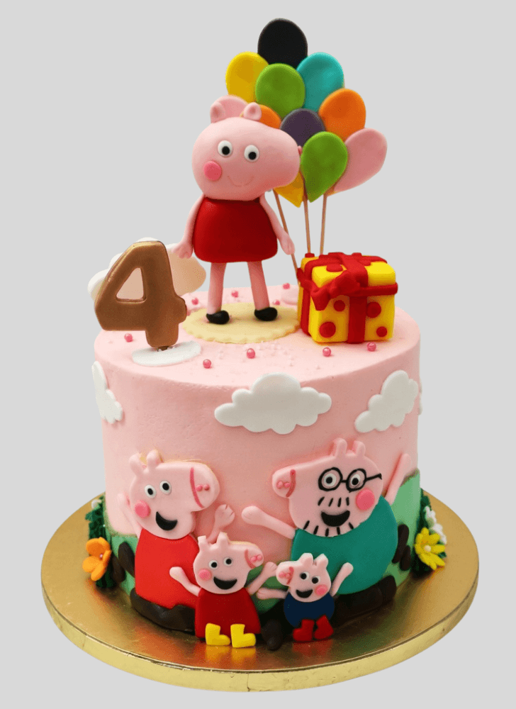 Elegant Peppa Pig Cake