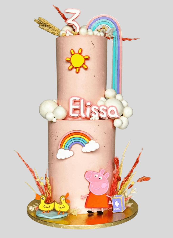 Enthralling Peppa Pig Cake