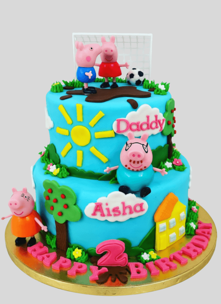 Fascinating Peppa Pig Cake