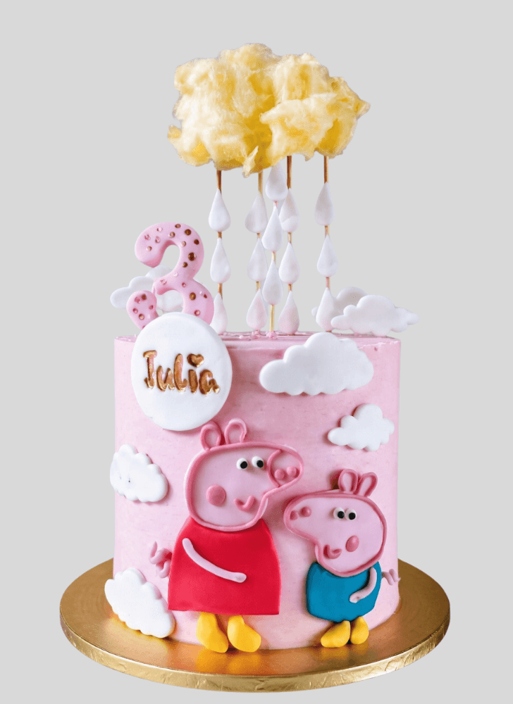 Graceful Peppa Pig Cake