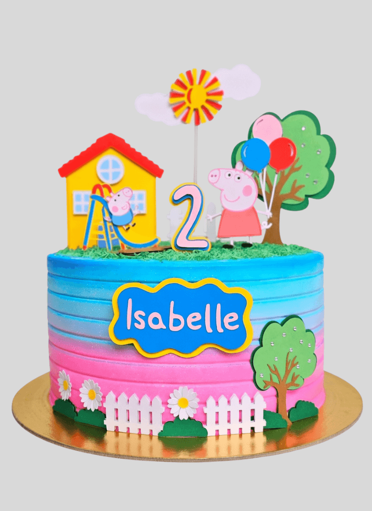 Handsome Peppa Pig Cake