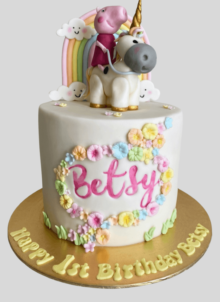 Mesmeric Peppa Pig Cake