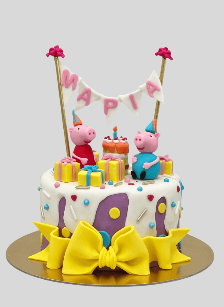 Pleasing Peppa Pig Cake