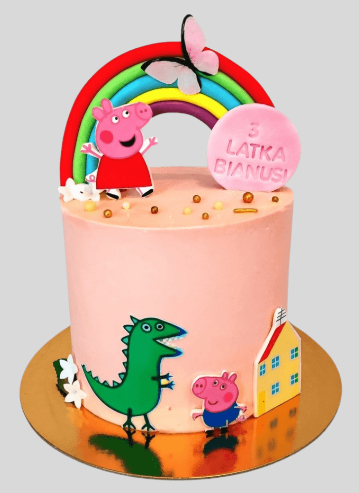 Shapely Peppa Pig Cake