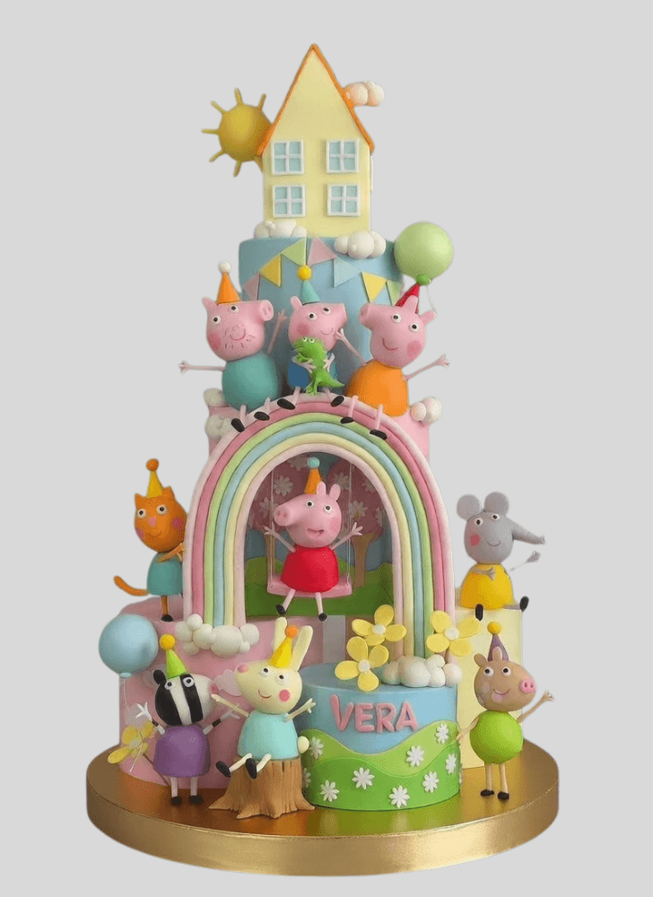 Wonderful Peppa Pig Cake Design