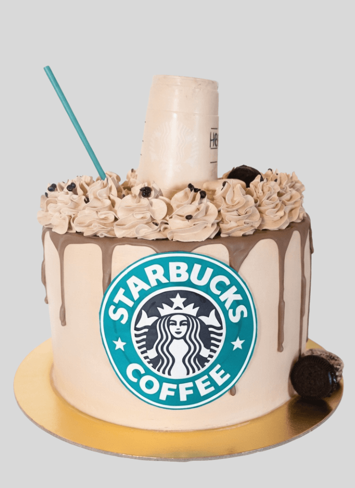Handsome Starbucks Cake