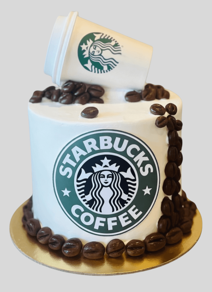 Inviting Starbucks Cake