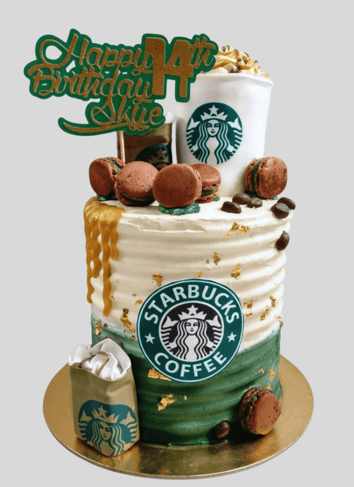 Radiant Starbucks Cake