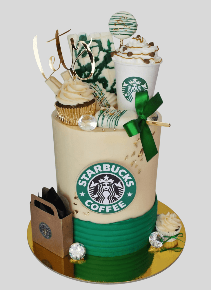 Wonderful Starbucks Cake Design