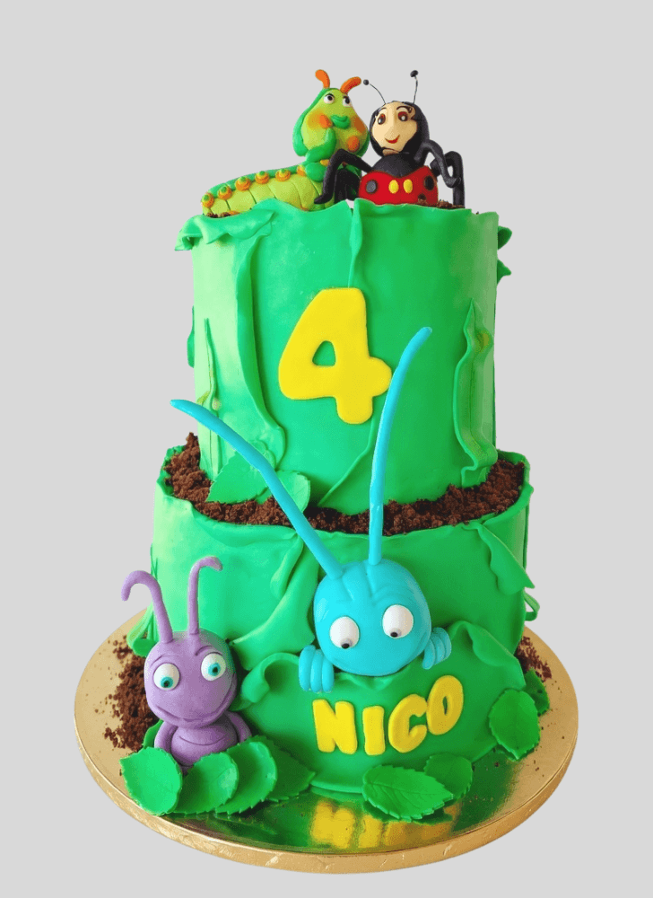 Shapely A Bug's Life Cake
