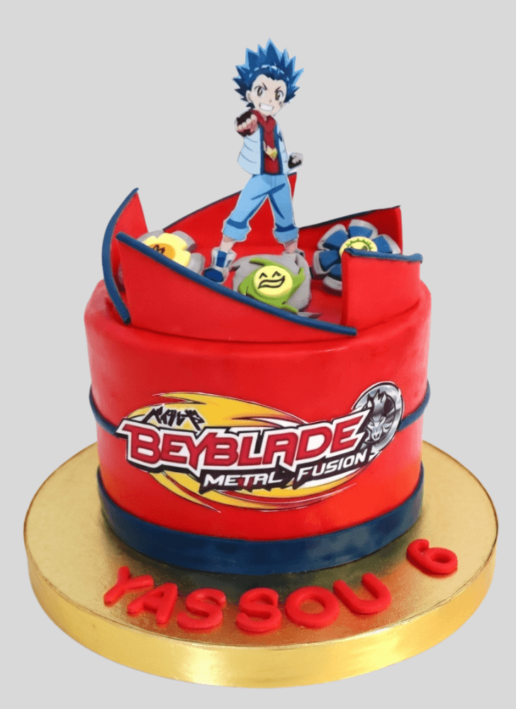 Elegant Beyblade Cake