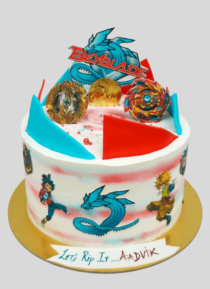 Enthralling Beyblade Cake