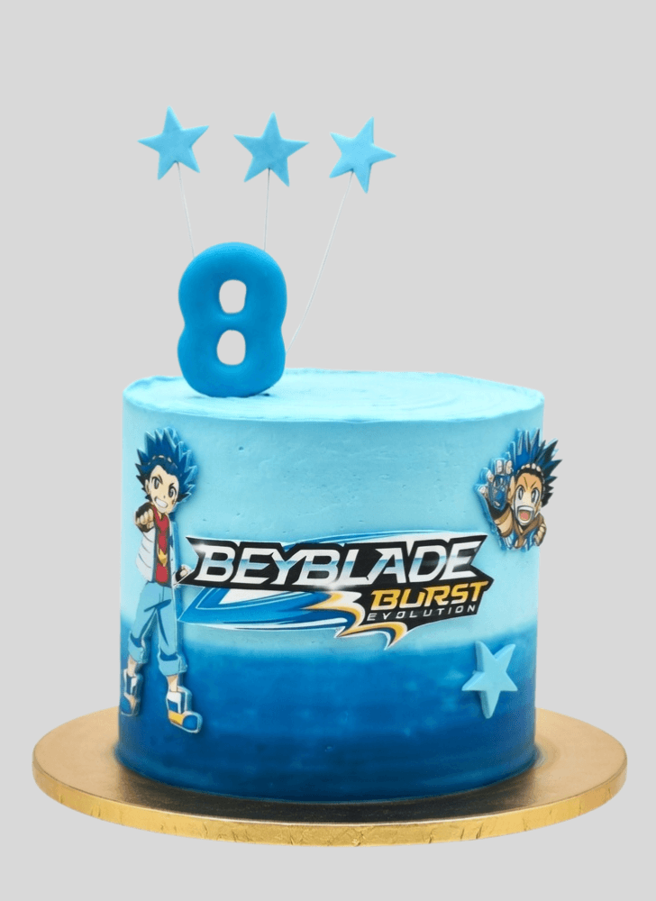Inviting Beyblade Cake