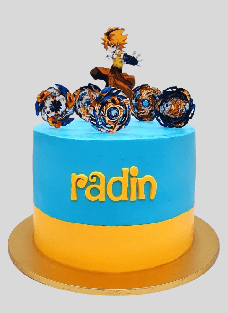 Pleasing Beyblade Cake