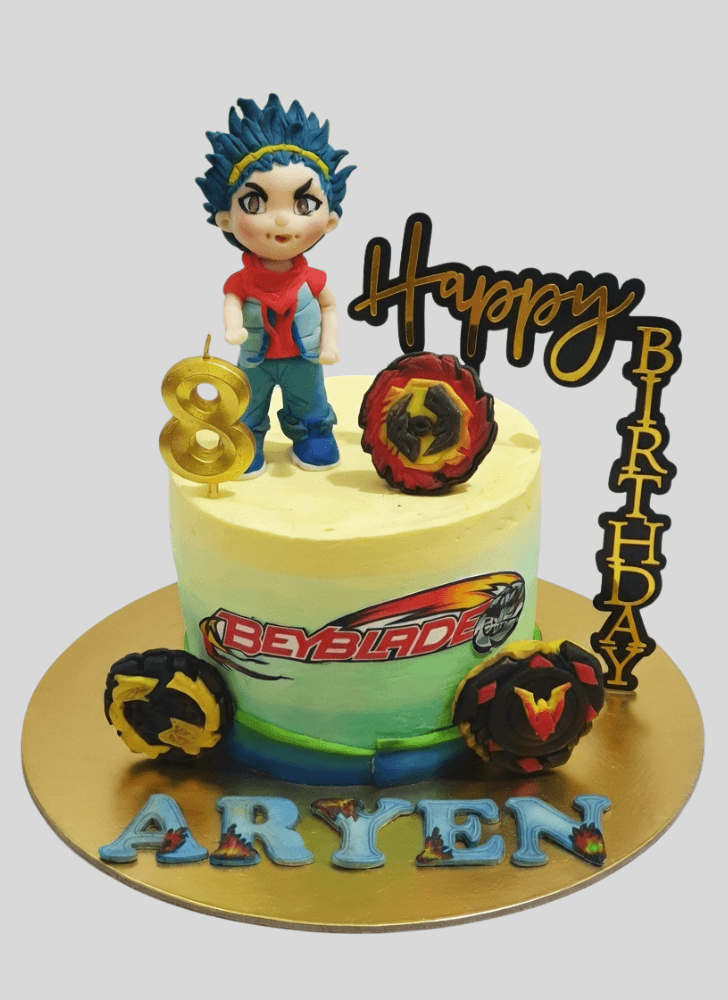 Wonderful Beyblade Cake Design