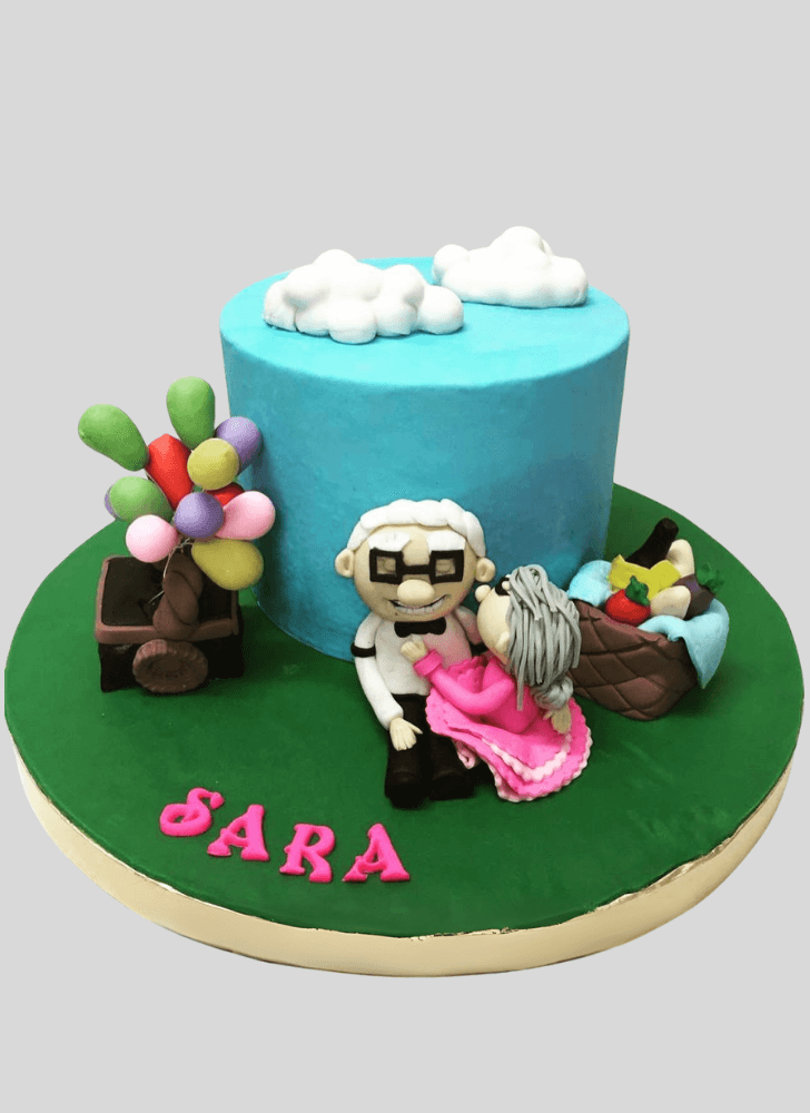 Admirable Carl Fredricksen Cake Design
