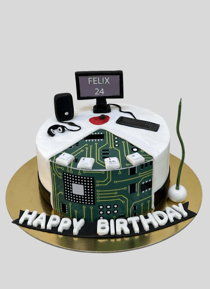 Captivating Computer Cake
