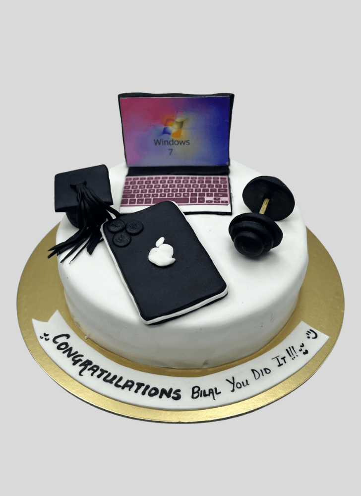 Charming Computer Cake