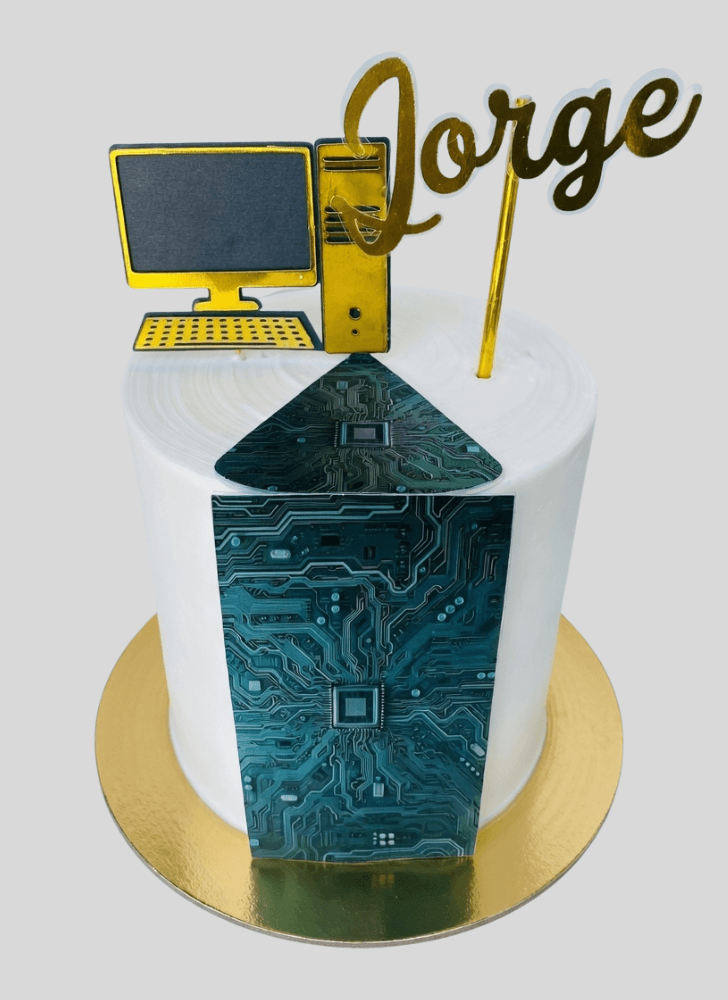 Classy Computer Cake