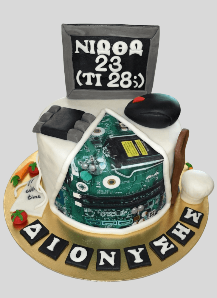 Comely Computer Cake
