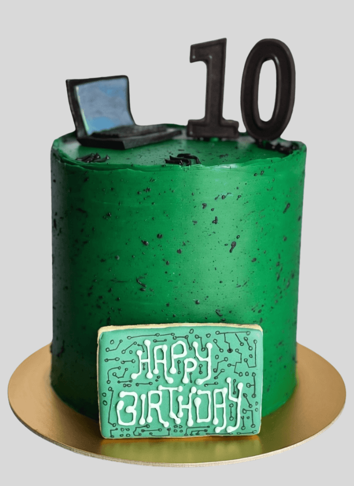 Enticing Computer Cake