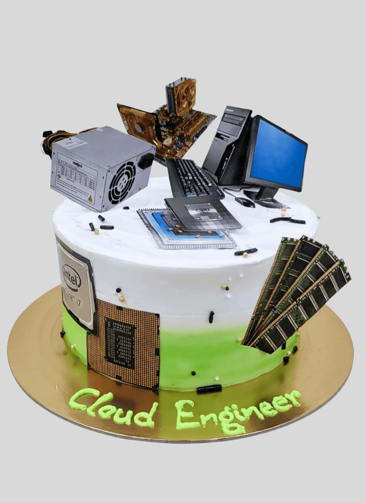Inviting Computer Cake