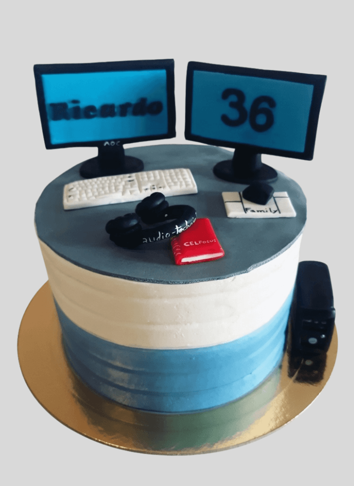 Pretty Computer Cake