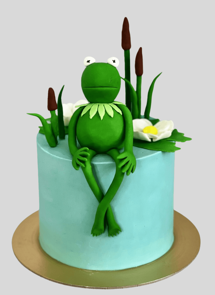 Appealing Kermit The Frog Cake