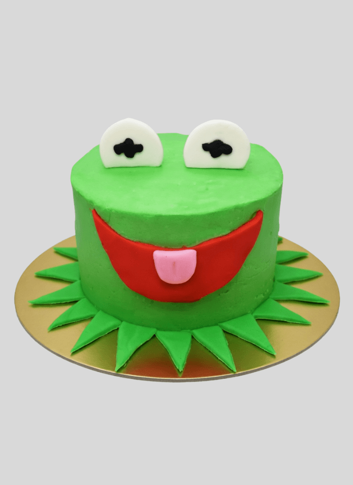 Handsome Kermit The Frog Cake