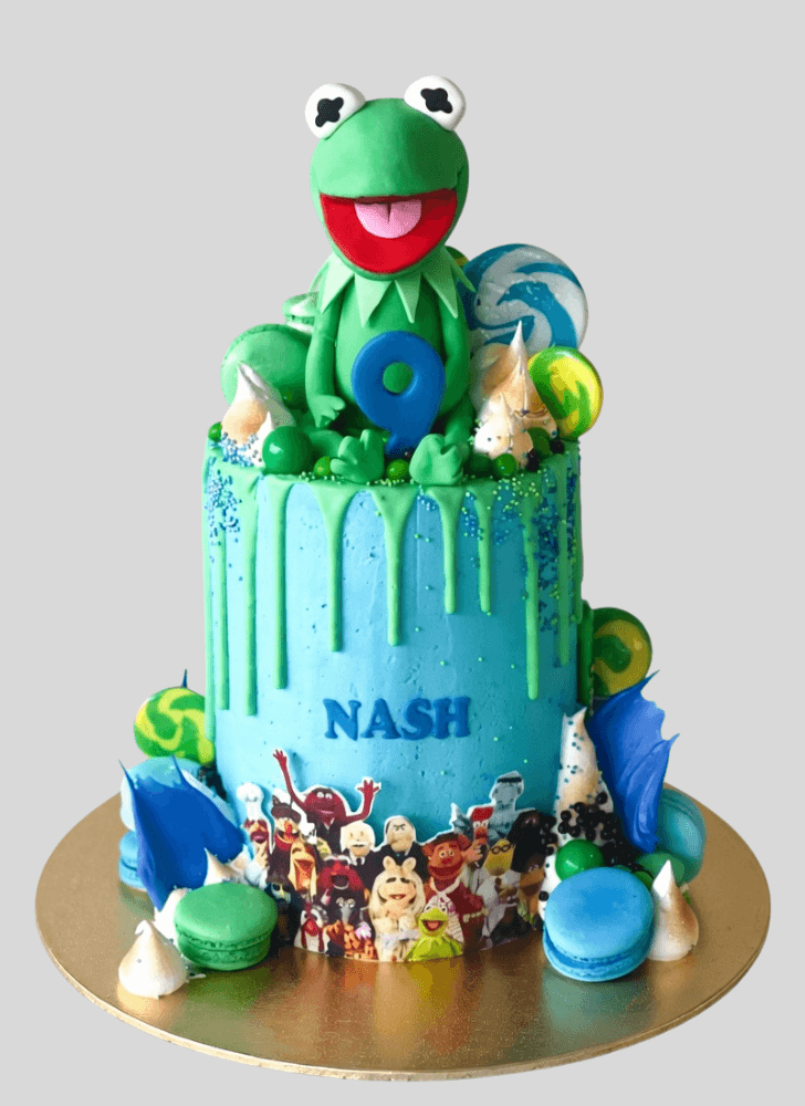 Refined Kermit The Frog Cake