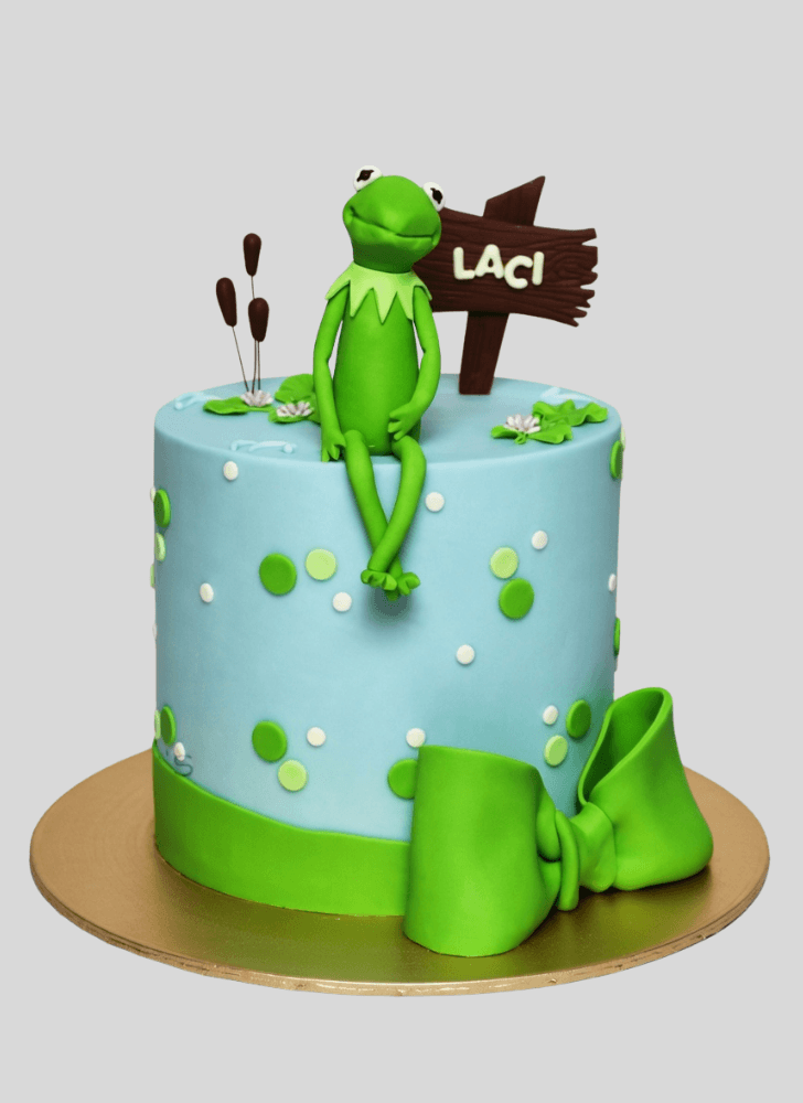 Resplendent Kermit The Frog Cake