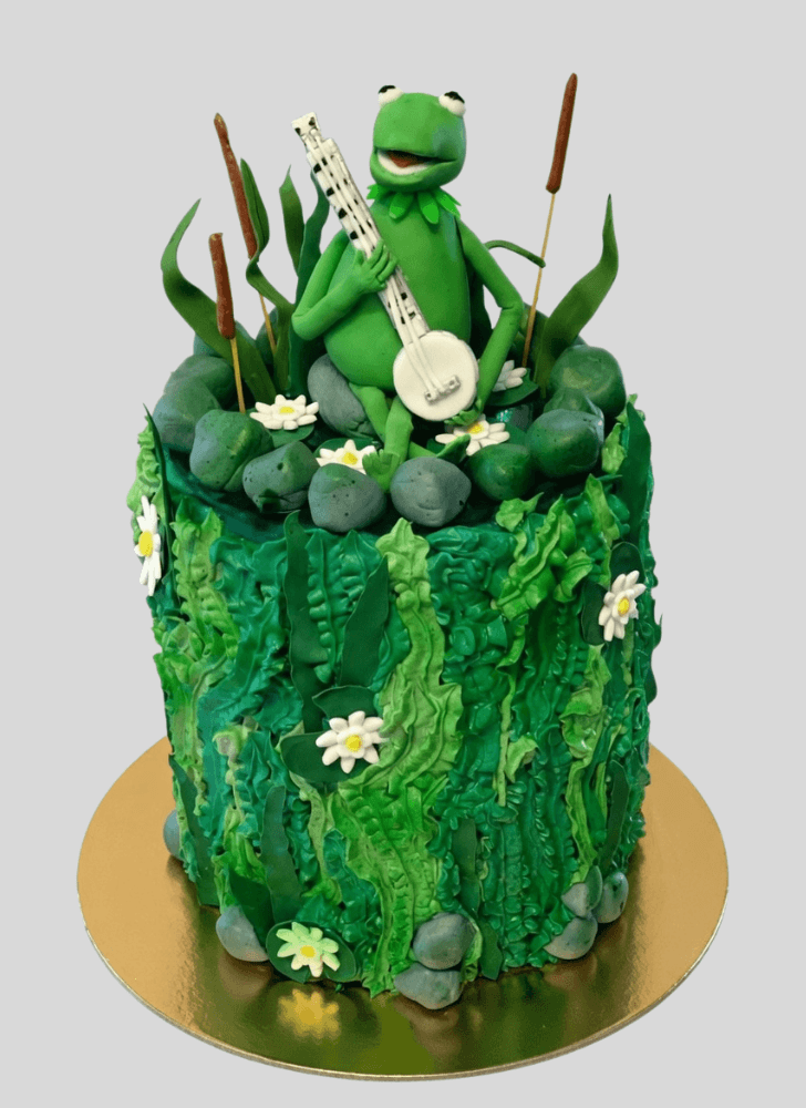 Shapely Kermit The Frog Cake