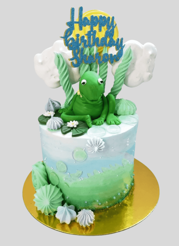 Wonderful Kermit The Frog Cake Design