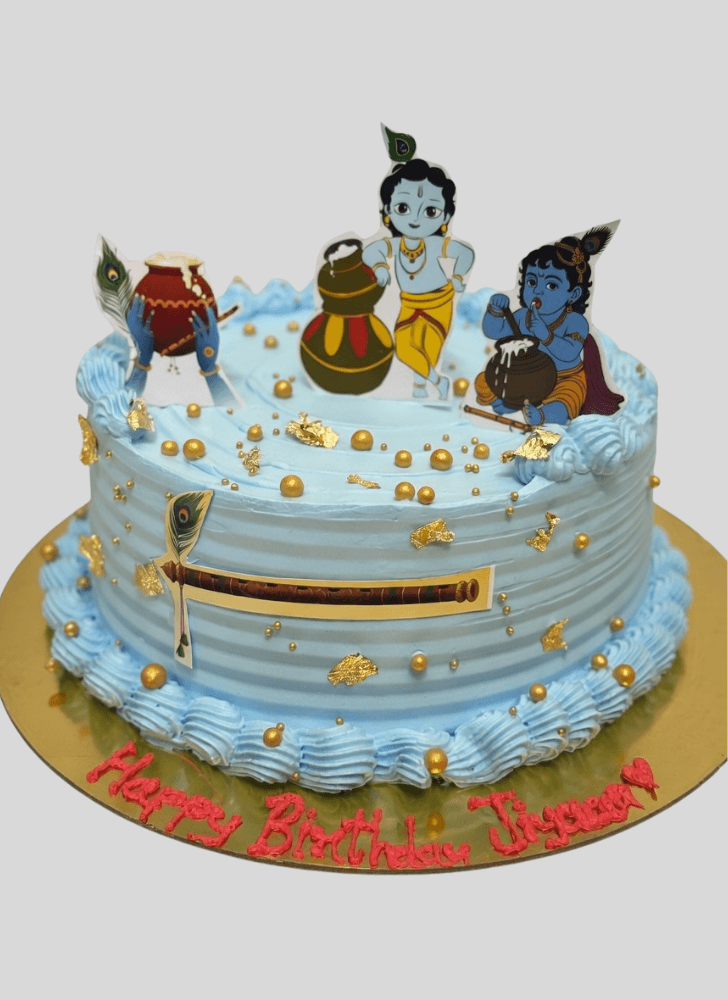 Admirable Little Krishna Cake Design