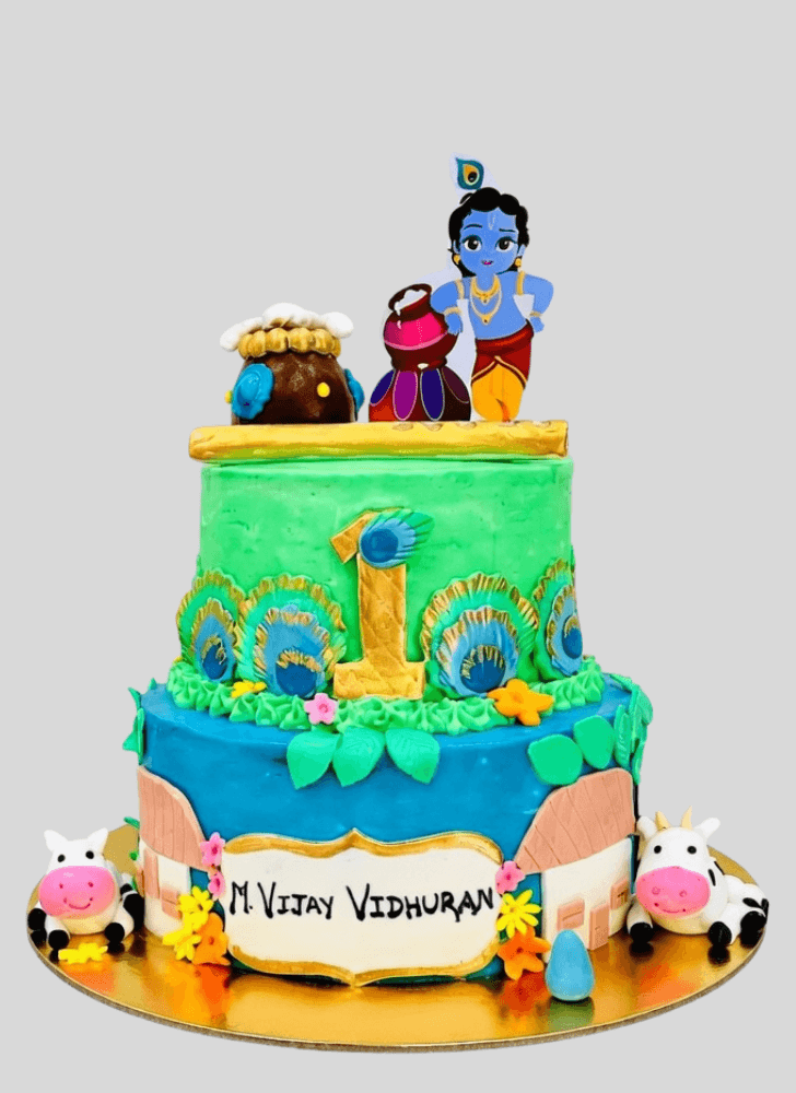 Adorable Little Krishna Cake