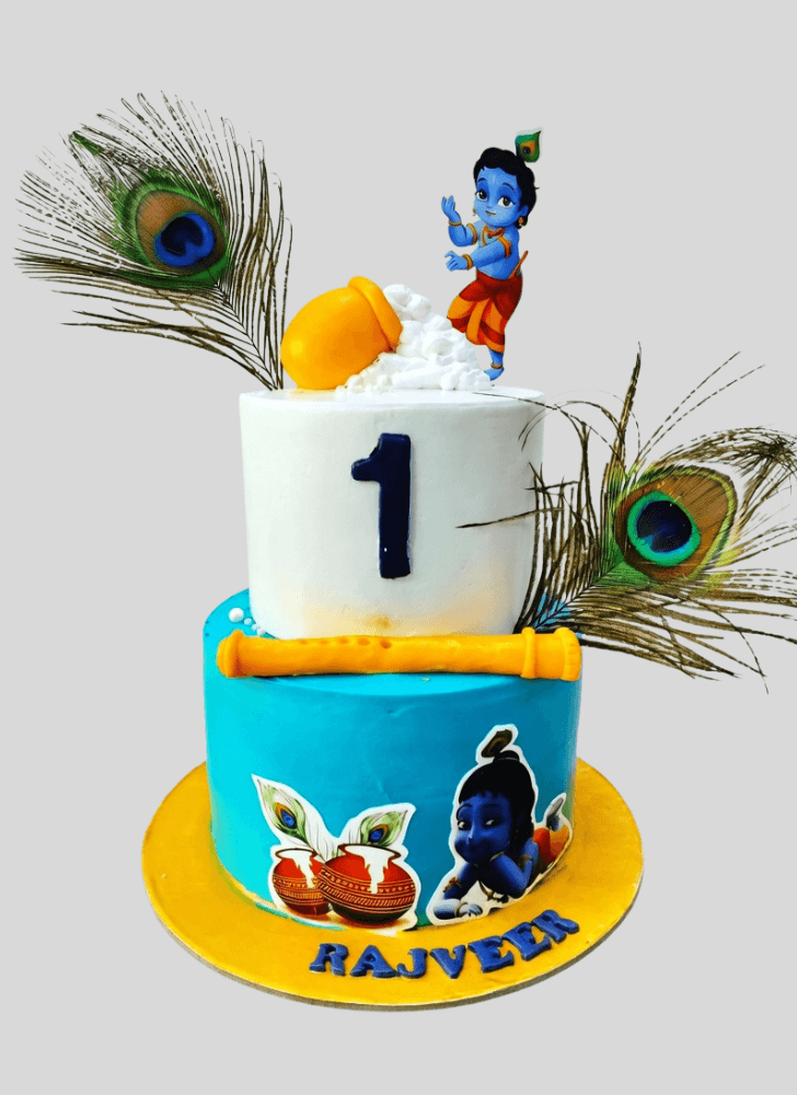 Bewitching Little Krishna Cake
