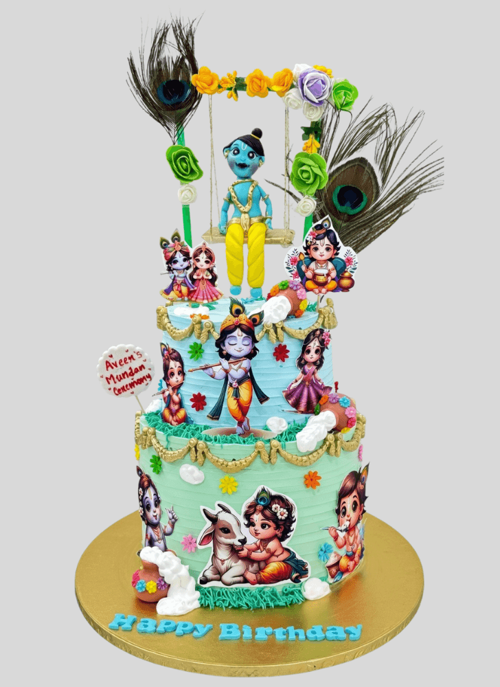 Comely Little Krishna Cake